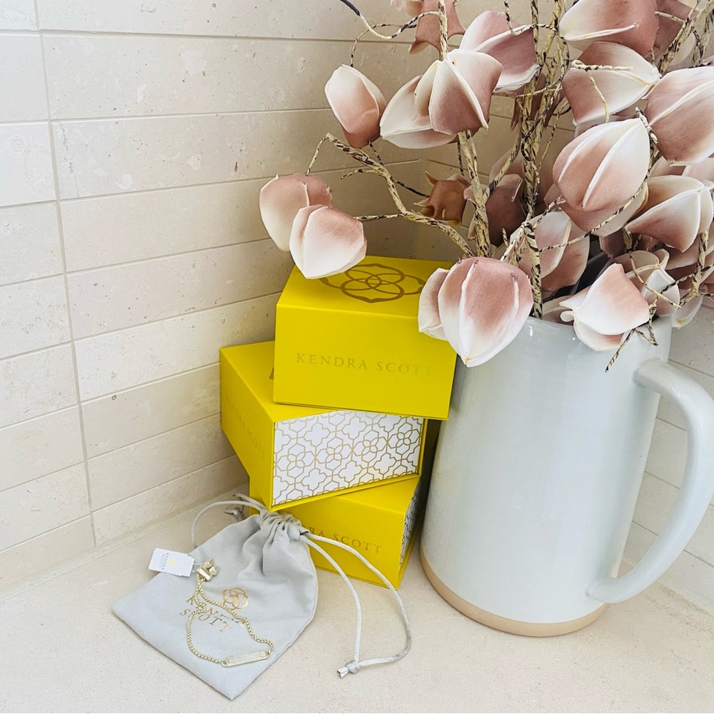 New Kendra Scott Iridescent Drusy Stan bracelet; adjustable